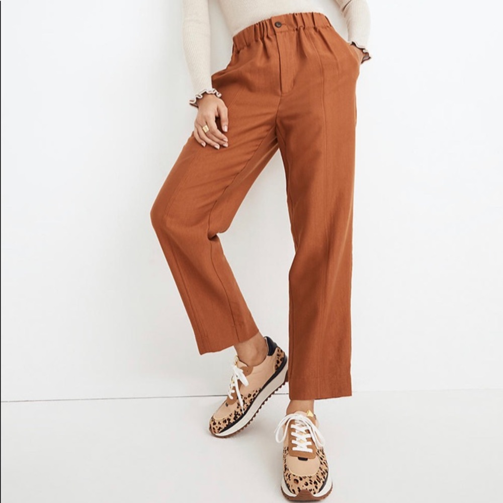 Madewell Tapered Huston Pull-On Crop Pants XS
